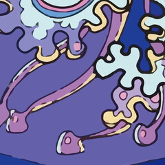 Watercolors and various flowers, marine creatures, and the beauty of Paisley