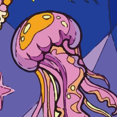 Watercolors and various flowers, marine creatures, and the beauty of Paisley