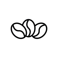 Coffee Bean Icon Vector Design Template