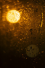 Rain in night