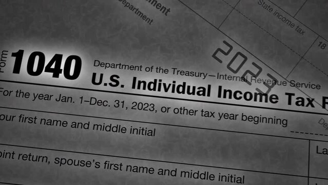 IRS Income Tax Documents Animation