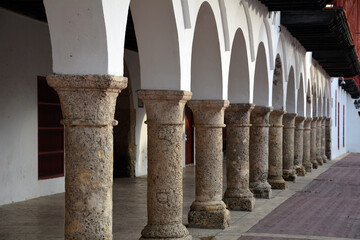 An dr Plaza de la Aduana, Cartagena, Kolulmbien