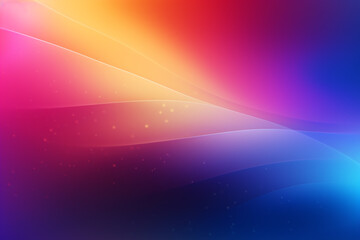 Blurred Deep Rainbow Background - Created with Generative AI Tools