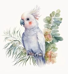 Watercolour illustration bird