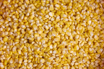 Corn kernels on the market in Vietnam.