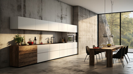 modern kitchen interior