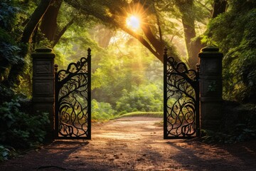 A magical gate into a new world.