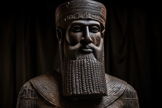 Hammurabi portrait statue.
