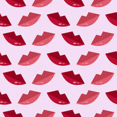 seamless pattern with lips