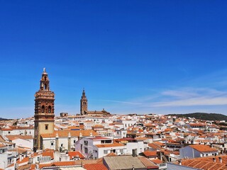 Panoramic view of Jerez de los Caballeros, municipality of the province of Badajoz - 699311243