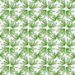 Fototapeta na wymiar Seamless pattern of green grass on a white background. Lush green lines