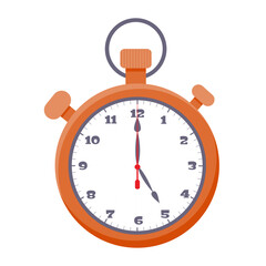 Isolated vector illustration graphic stopwatch timer