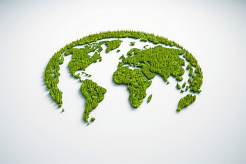 Green energy concept for planet earth.