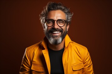 Fototapeta premium Cheerful young man in glasses