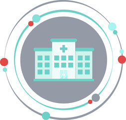 Hospital with transparent background graphic icon symbol