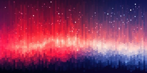 red and grey gradation effect pattern artwork, in the style of dark navy and violet, neon-lit pop art, pointillist dots and dashes, dark pink and dark crimson, energetic expressionism, poster