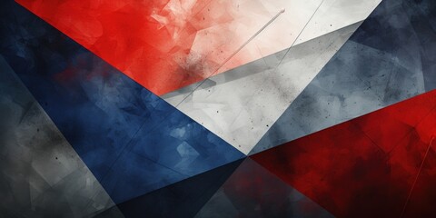 red, white and blue striped wallpapers, in the style of angular composition, smokey background,...