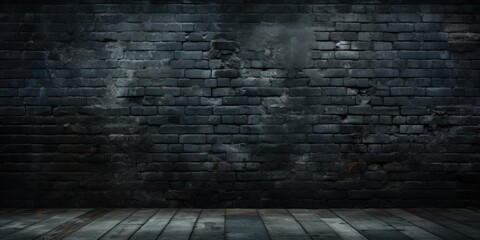 a black brick wall with white bricks, in the style of dark atmosphere, shaped canvas, stone,...