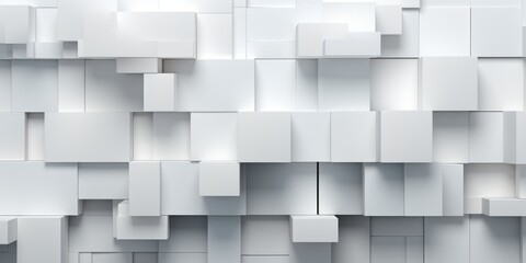a white background with square bricks against a white background, in the style of futuristic...