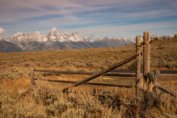 fence in the mountains