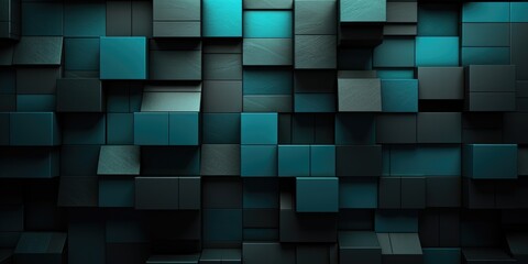 abstract metallic gray scale grey black pattern, in the style of voxel art, dark cyan, layered...