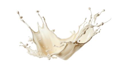 Milk Splash Stock Image In white Background