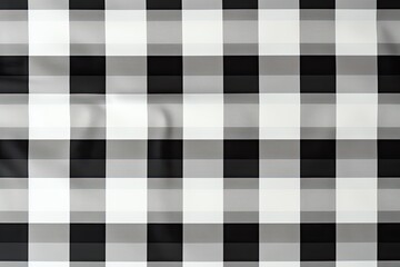 Vintage White Black Plaid Textile Pattern Tartan Cloth Crisscrossed Lines Checkered Cozy Rustic Sett