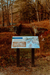 Information signage on canal.