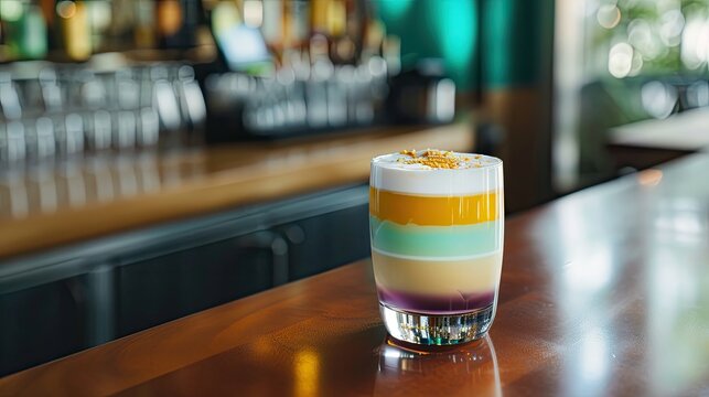 Classic Pousse Caf&eacute; with Striking Color Separation