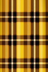 Rural Yellow and Black Plaid Textile Pattern Tartan Cloth Crisscrossed Lines Checkered Cozy Rustic Sett