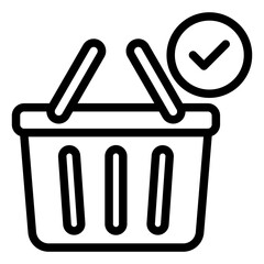 Shopping basket icon