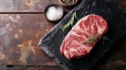 Beef steak, gourmet tasty hot wagyu meal, restaurant concept