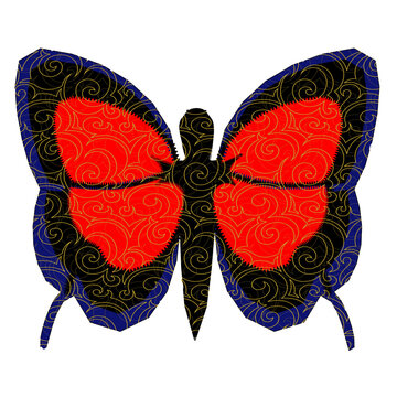 butterfly on a white background