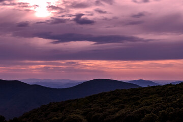 Obraz premium Blue Ridge Mountains from Wintergreen