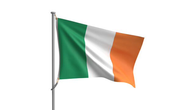 ireland flag irish country international person people human icon white isolated background dicut st. patrick day saint ptrick day 17 march seventeen europe government shamrock beer green celebration  - Powered by Adobe