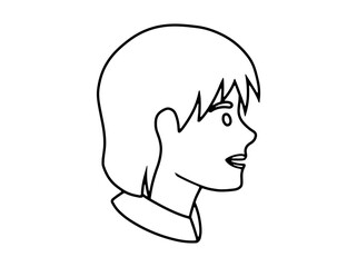 Girl Character Icon Avatar Illustration
