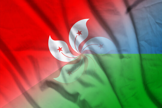 Hong Kong and Djibouti national flag international negotiation DJI HKG
