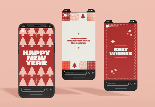 New Year Storys Layouts