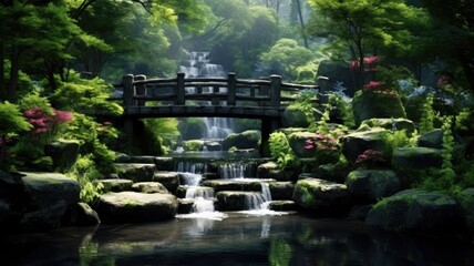 Fototapeta na wymiar Tranquil Japanese Garden