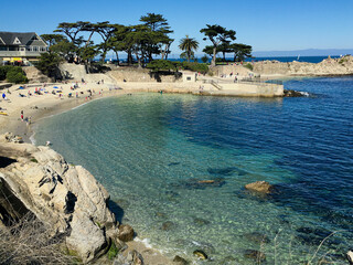 Pretty Lover's Point Beach Monterey California