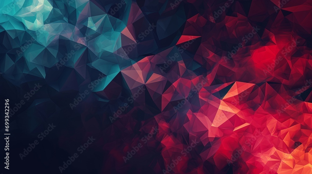 Poster abstract dark background in geometric style. modern visualization