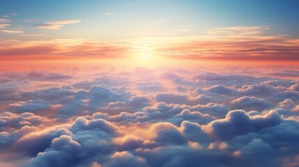 Sunset Above the Clouds