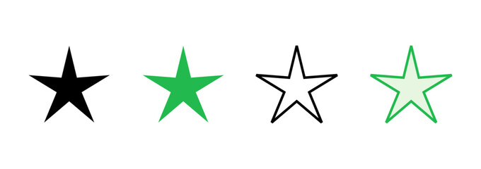Obraz premium Star Icon set. rating icon vector. favourite star icon