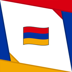 Armenia Flag Abstract Background Design Template. Armenia Independence Day Banner Social Media Post. Armenia Independence Day
