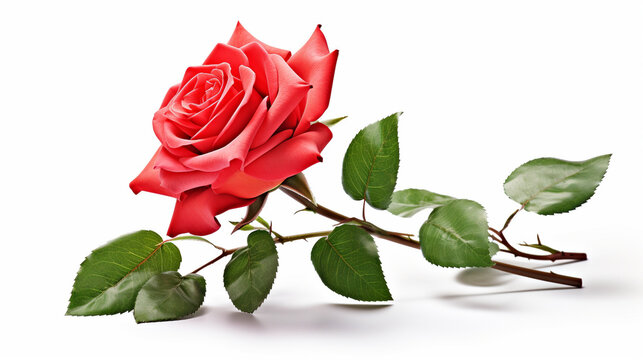 red rose HD 8K wallpaper Stock Photographic Image 
