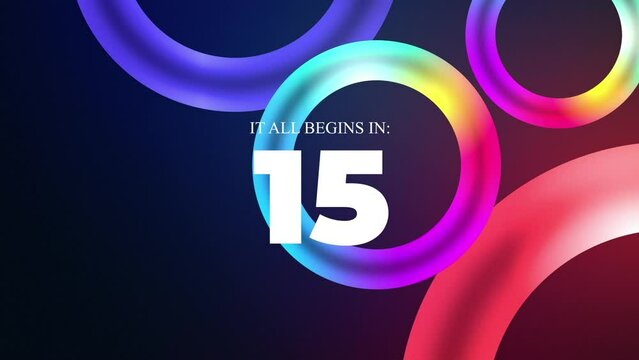 New Year countdown counters purple color animated percentage counter, Cicle ring galaxy backgrounds and gradient colors 2K 4K HD.mp4