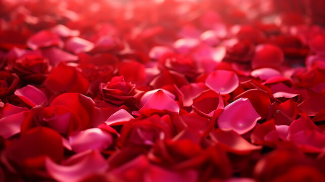 red rose petals HD 8K wallpaper Stock Photographic Image 