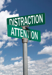 distraction attention sign