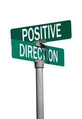 positive direction sign