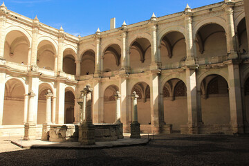 Fototapeta na wymiar Santo Domingo Cathedral and ex convent in Oaxaca Mexico